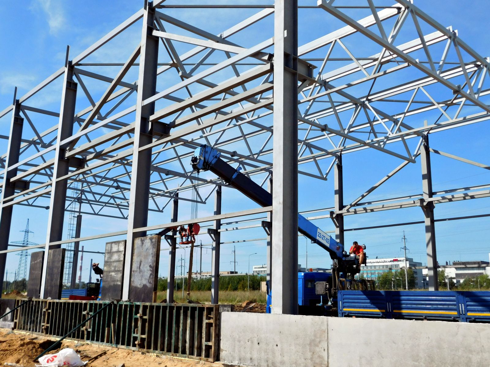 сборка ангара на объекте