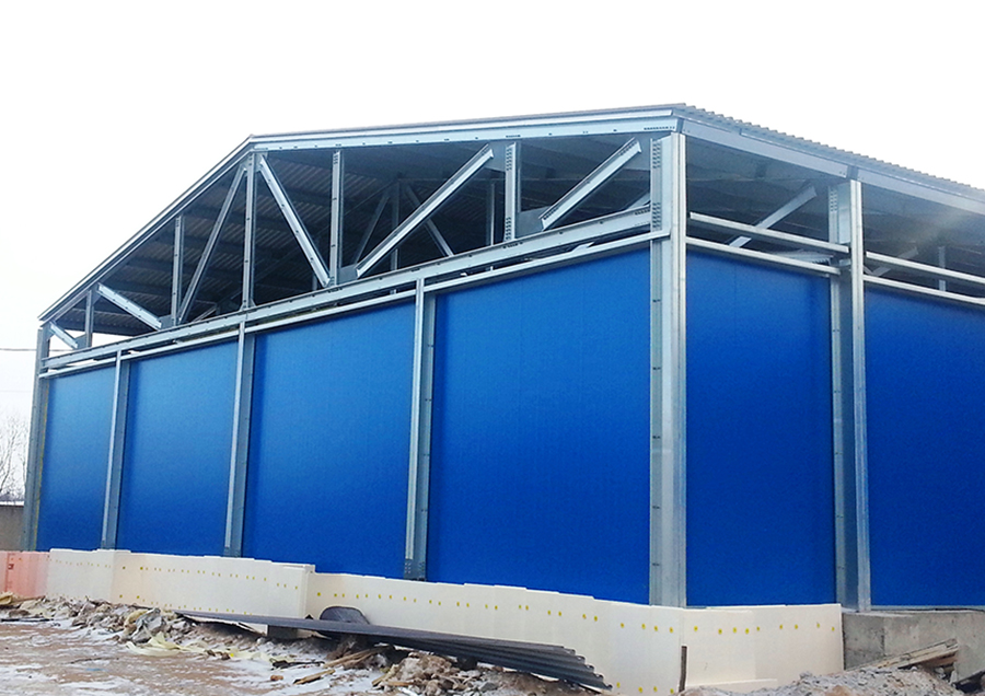 монтаж сэндвич-панелей